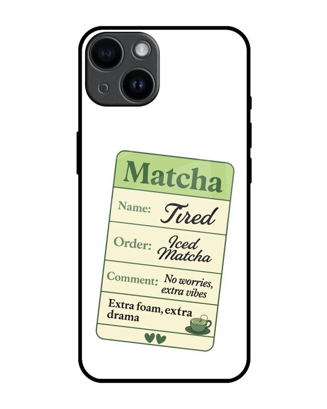 Shop The Matcha Life Premium Glass Cover for Apple iPhone 14-Front