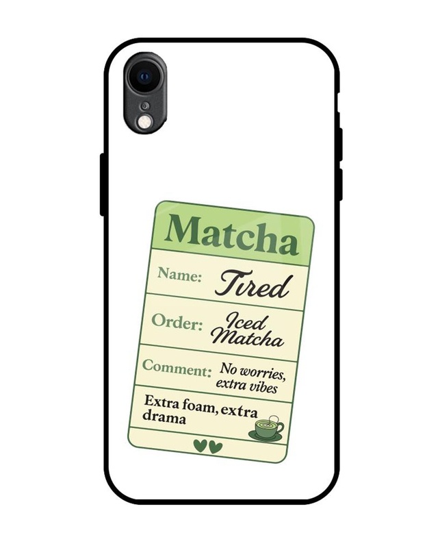 Shop The Matcha Life Premium Glass Cover for Apple iPhone XR-Front