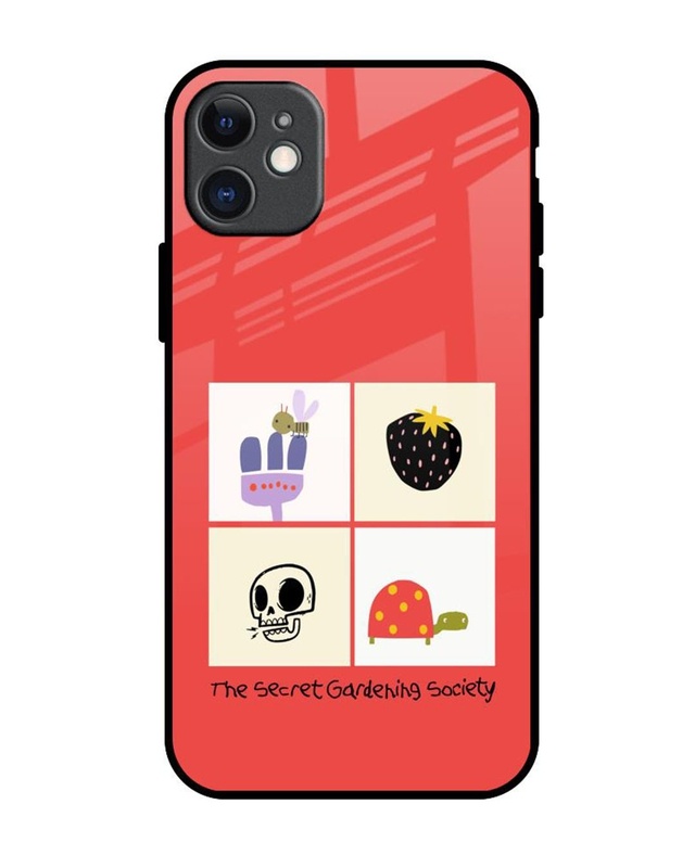 Shop The Secret Gardening Society Premium Glass Cover for Apple iPhone 11-Front