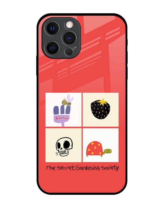 Shop The Secret Gardening Society Premium Glass Cover for Apple iPhone 12 Pro-Front