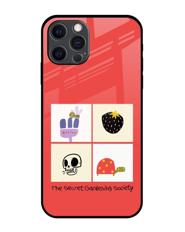 Shop The Secret Gardening Society Premium Glass Cover for Apple iPhone 12 Pro Max-Front