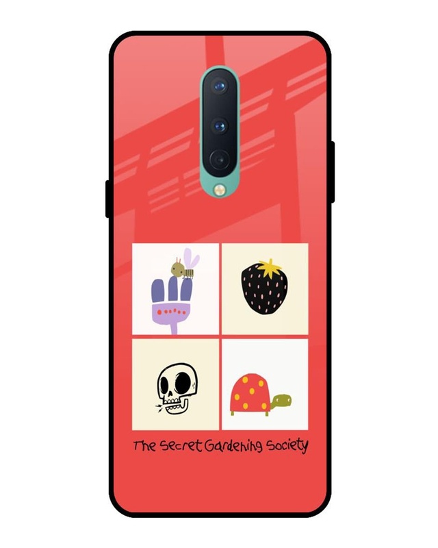 The Secret Gardening Society Premium Glass Cover for OnePlus 8
