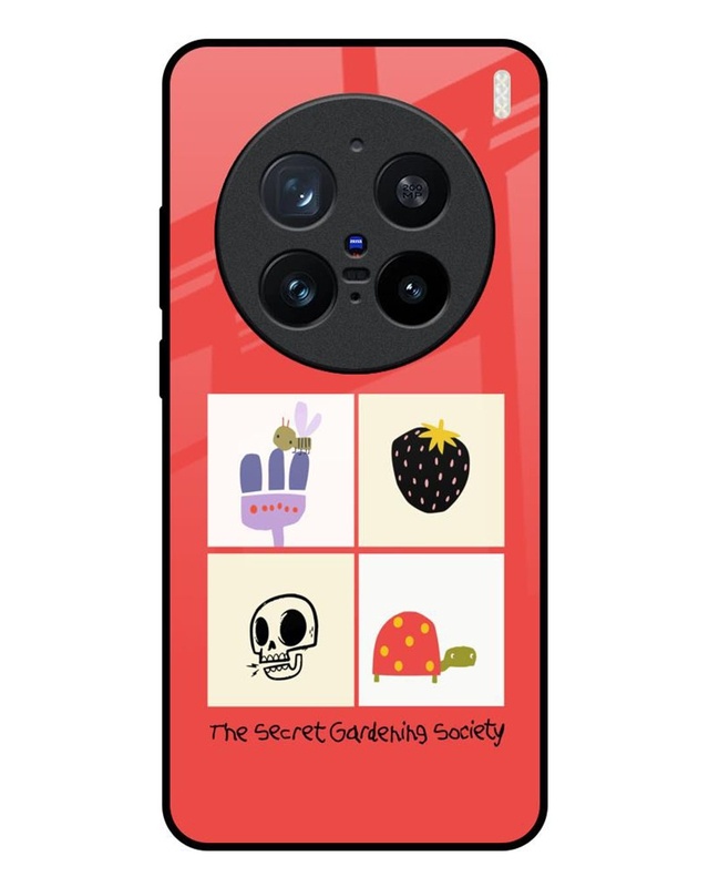 The Secret Gardening Society Premium Glass Cover for Vivo X200 Pro 5G