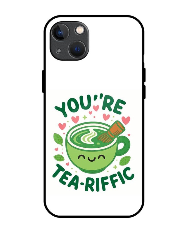 Shop The Tea Of Happiness Premium Glass Cover for Apple iPhone 13-Front