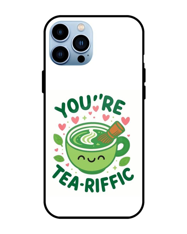 Shop The Tea Of Happiness Premium Glass Cover for Apple iPhone 13 Pro-Front