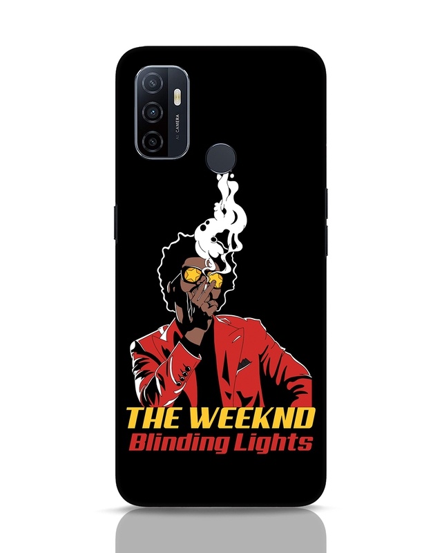 Shop The Weeknd Smoke Designer Hard Cover for Oppo A53-Front