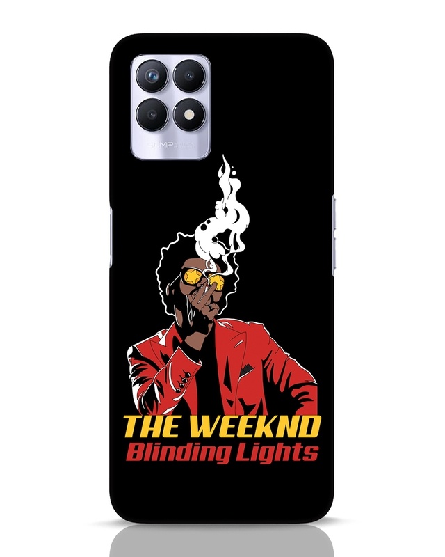 Shop The Weeknd Smoke Designer Hard Cover for Realme 8i-Front