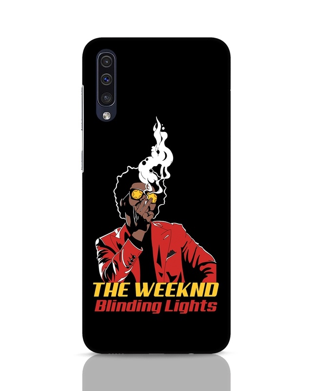 Shop The Weeknd Smoke Designer Hard Cover for Samsung Galaxy A50-Front