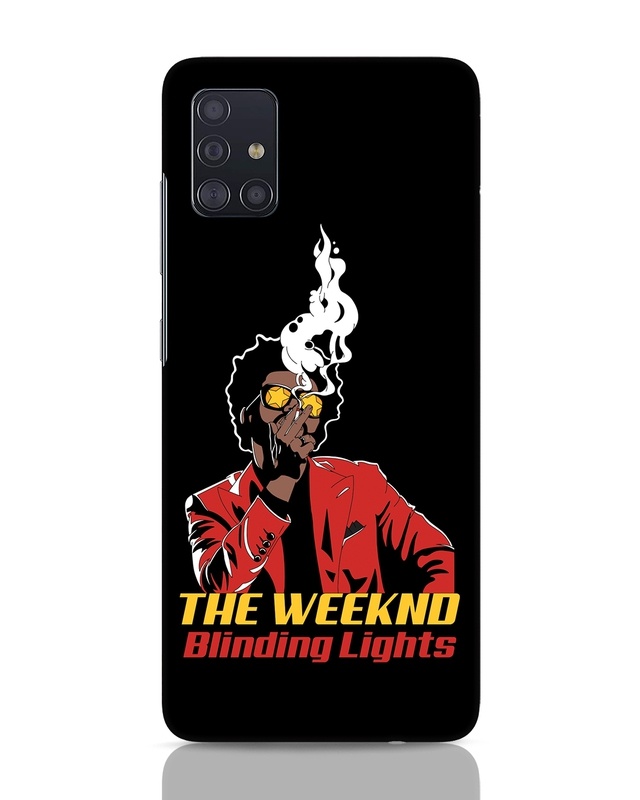 Shop The Weeknd Smoke Designer Hard Cover for Samsung Galaxy A51-Front