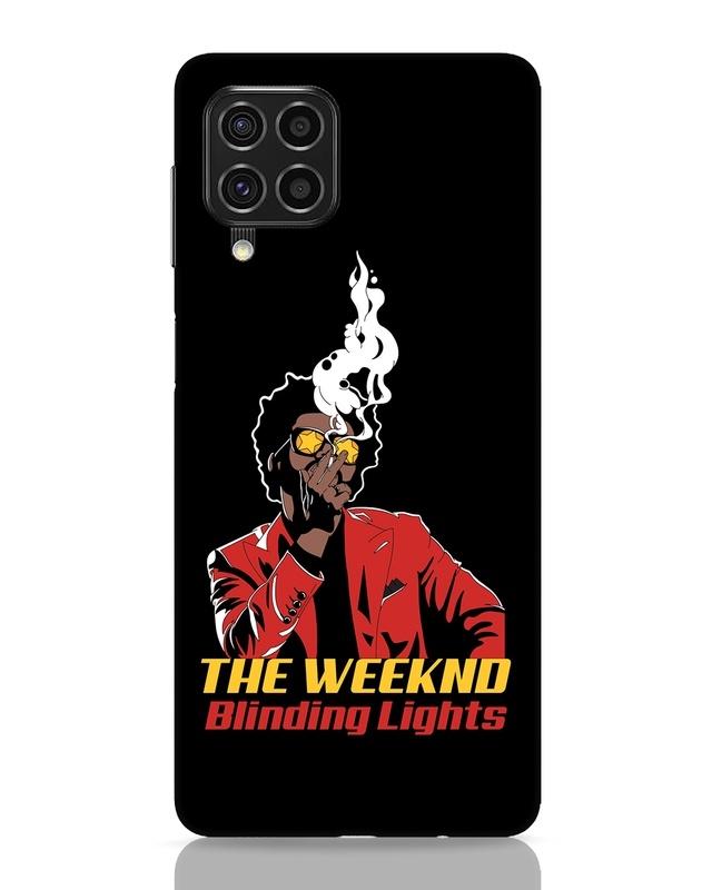 Shop The Weeknd Smoke Designer Hard Cover for Samsung Galaxy F62-Front