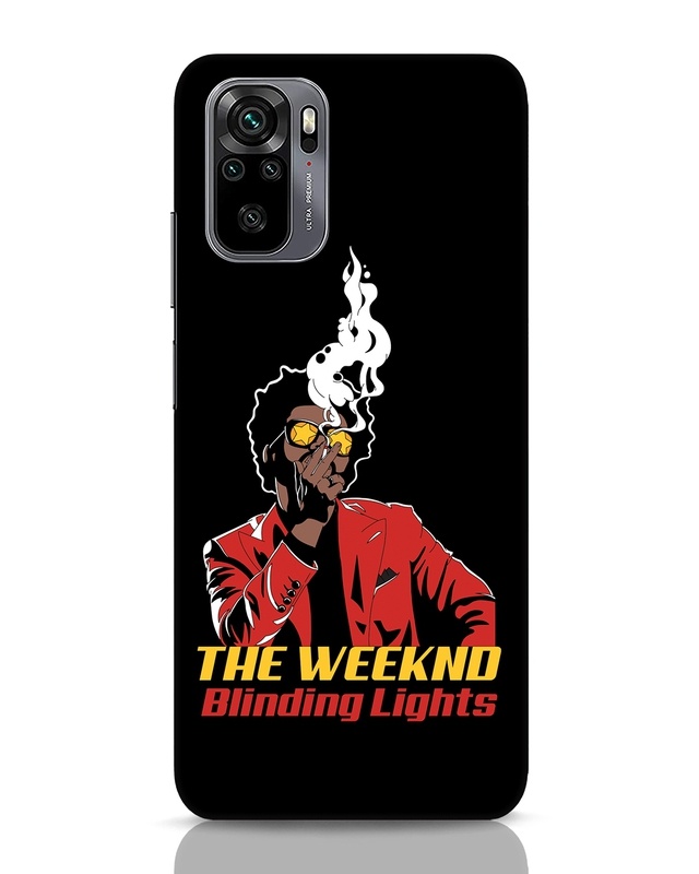 Shop The Weeknd Smoke Designer Hard Cover for Xiaomi Redmi Note 10-Front