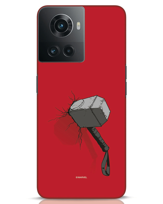 Shop Thor Hammer Designer Hard Cover for OnePlus 10 R-Front
