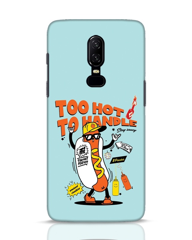 Shop Too Hot To Handle Designer Hard Cover for OnePlus 6-Front