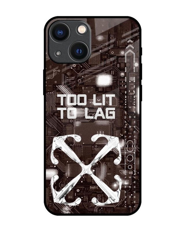Too Lit To Lag Premium Glass Cover for Apple iPhone 14 Plus