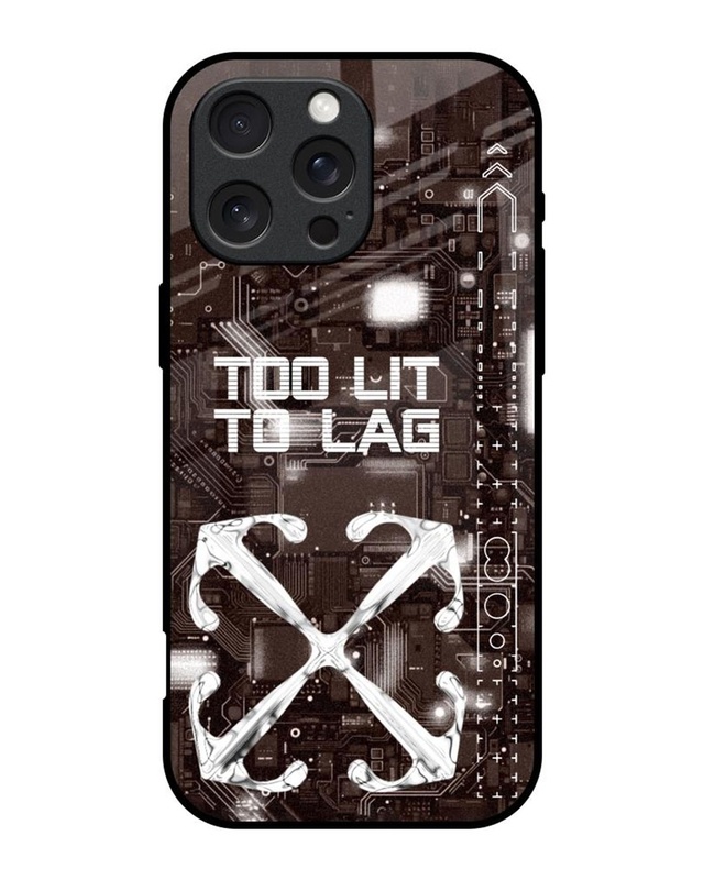 Too Lit To Lag Premium Glass Cover for Apple iPhone 16 Pro