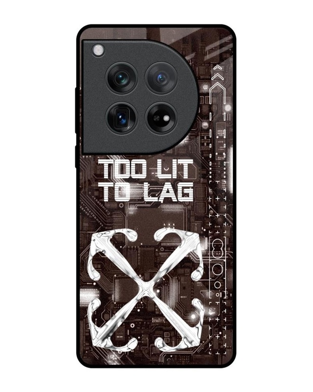 Too Lit To Lag Premium Glass Cover for Oneplus 12