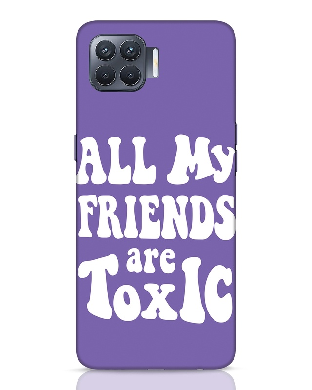 Shop Toxic Friends Designer Hard Cover for Oppo F17 Pro-Front