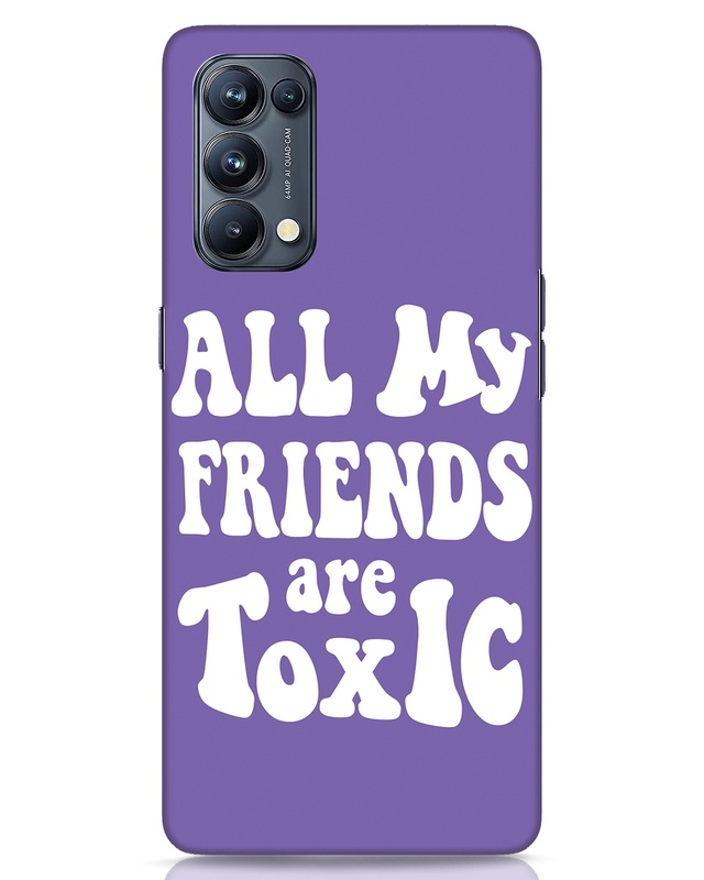 Shop Toxic Friends Designer Hard Cover for Oppo Reno 5 Pro-Front