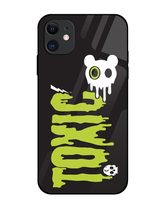 Toxic Premium Glass Cover for Apple iPhone 12-Front Bewakoof Shop Toxic Premium Glass Cover for Apple iPhone 12-Front