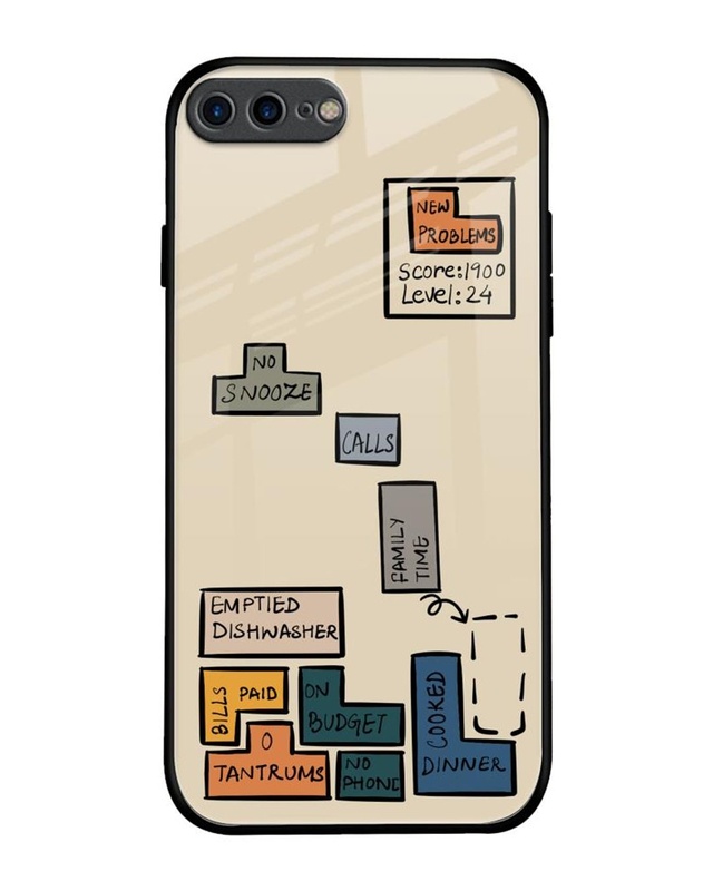 Toxic Tetris Premium Glass Cover for Apple iPhone 8 Plus