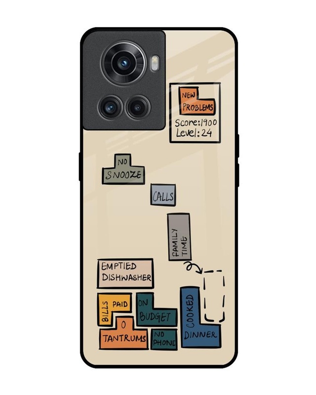 Toxic Tetris Premium Glass Cover for OnePlus 10R 5G