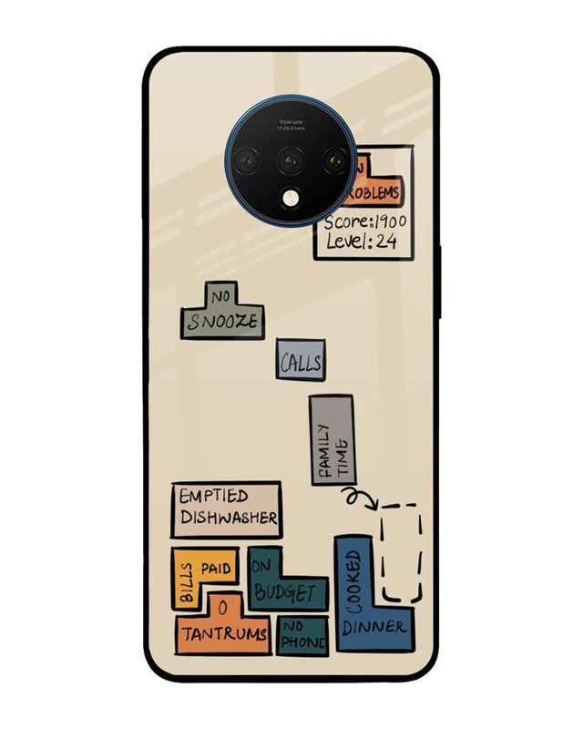 Toxic Tetris Premium Glass Cover for OnePlus 7T