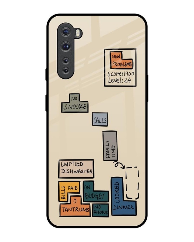 Toxic Tetris Premium Glass Cover for OnePlus Nord