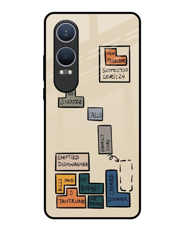 Toxic Tetris Premium Glass Cover for OnePlus Nord CE4 Lite 5G