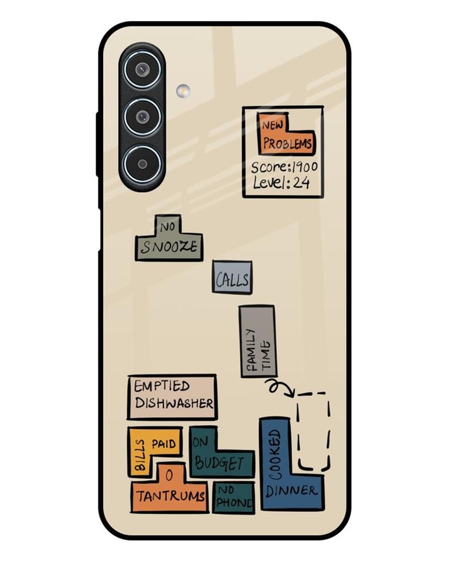 Toxic Tetris Premium Glass Cover for Samsung Galaxy M35 5G