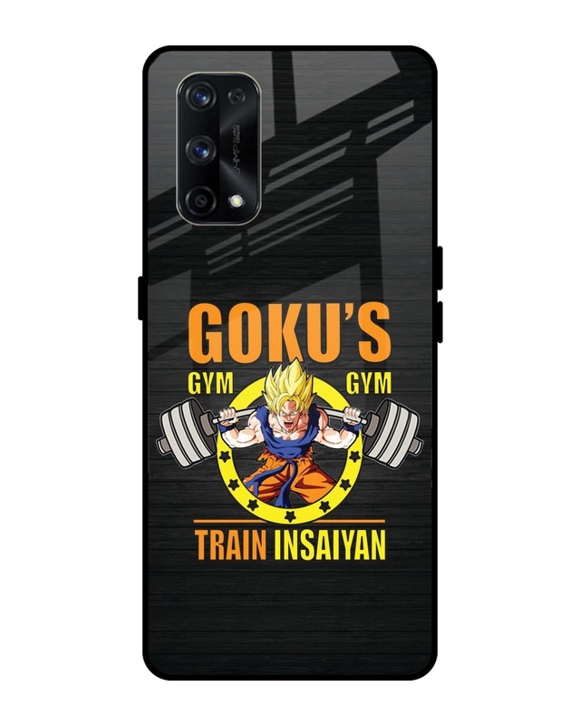 Shop Train Insaiyan Premium Glass Case for Realme X7 Pro (Shock Proof, Scratch Resistant)-Front