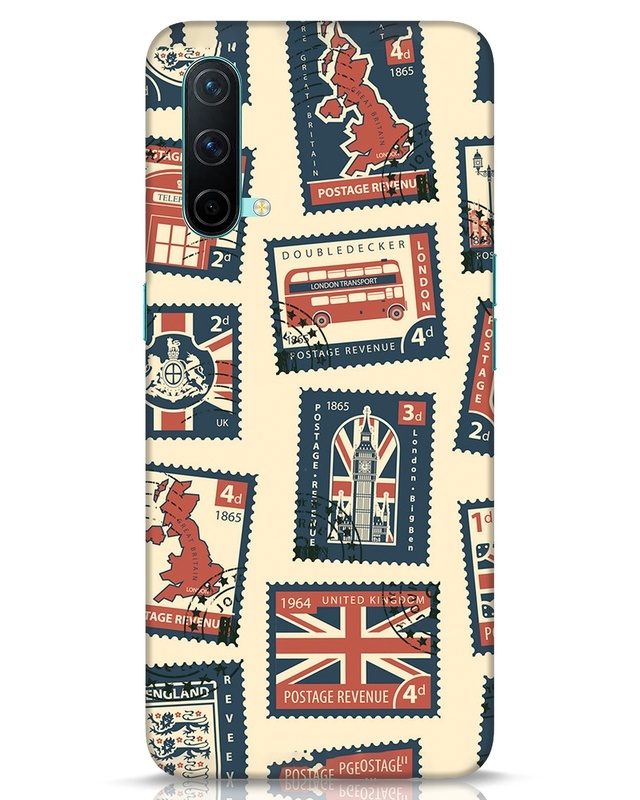 Shop Trip Stamps Designer Hard Cover for OnePlus Nord CE-Front