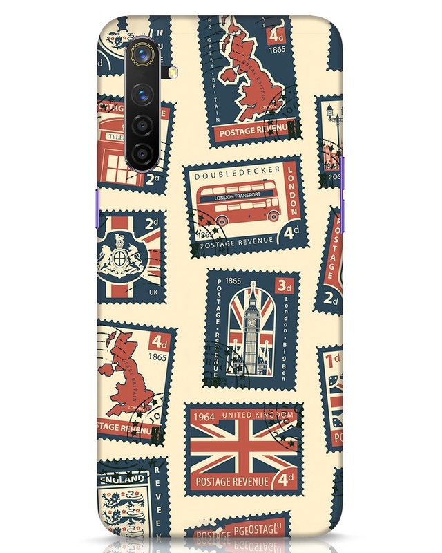 Shop Trip Stamps Designer Hard Cover for Realme 6 Pro-Front