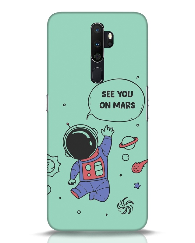 Shop Trip To Mars Designer Hard Cover for Oppo A5 2020-Front