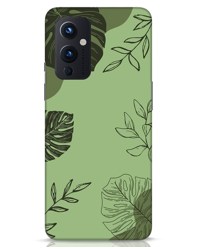 Shop Tropical Lineart Designer Hard Cover for OnePlus 9-Front