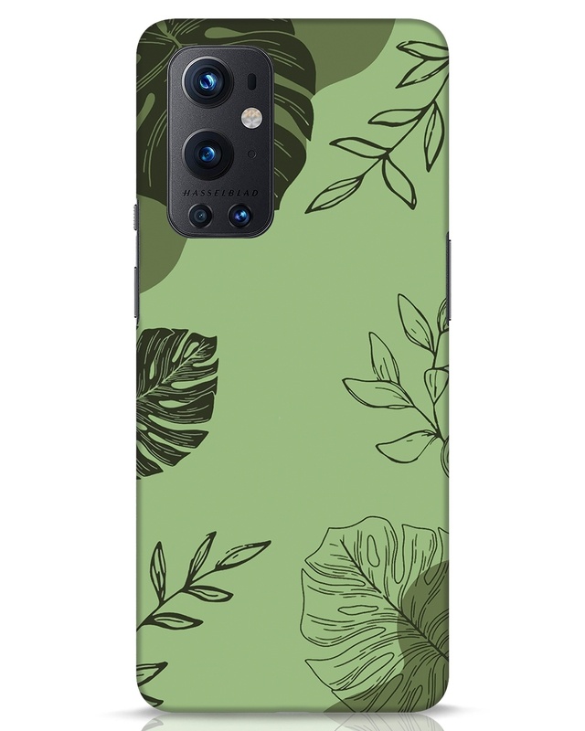 Shop Tropical Lineart Designer Hard Cover for OnePlus 9 Pro-Front