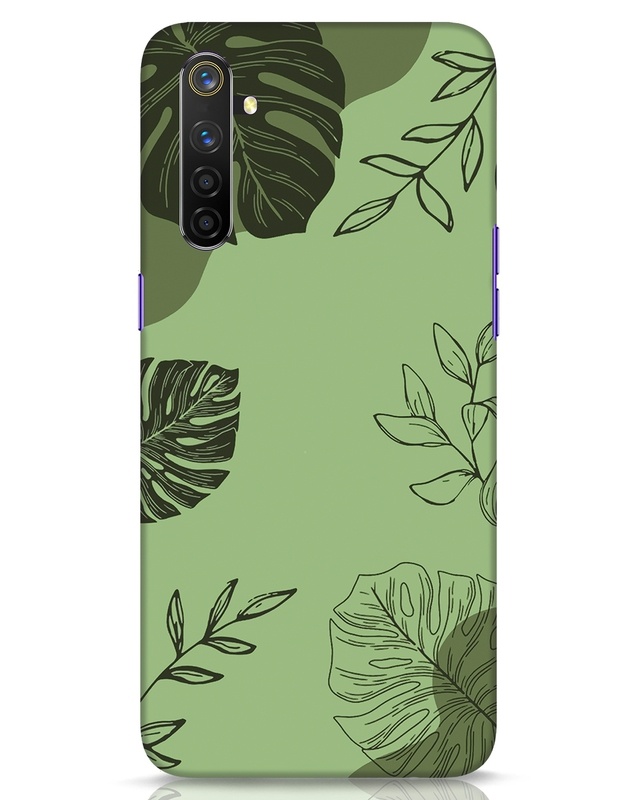 Shop Tropical Lineart Designer Hard Cover for Realme 6 Pro-Front