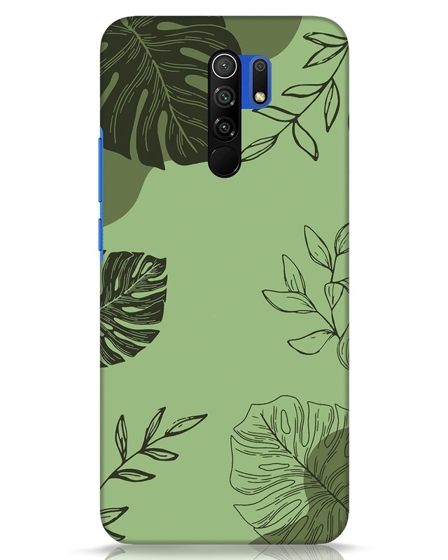 Shop Tropical Lineart Designer Hard Cover for Xiaomi Poco M2 Reloaded-Front