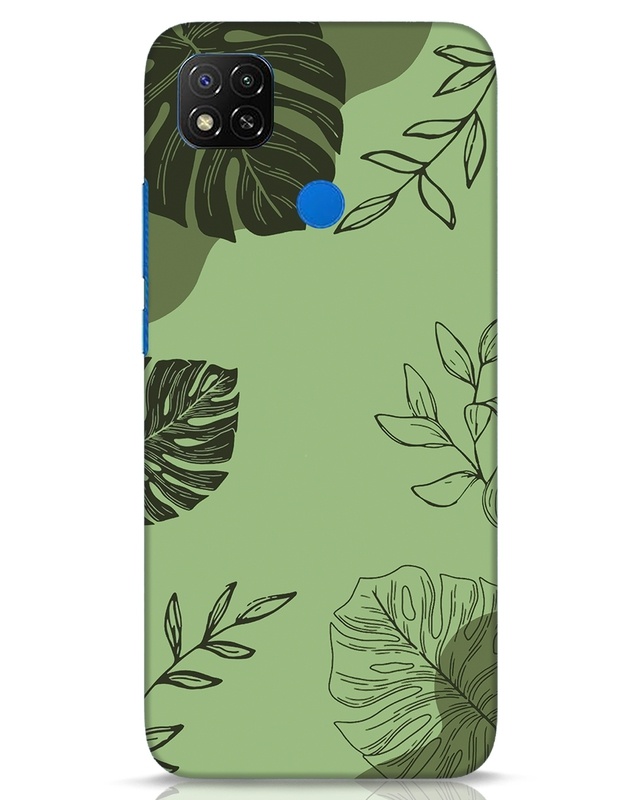 Shop Tropical Lineart Designer Hard Cover for Xiaomi Redmi 9-Front