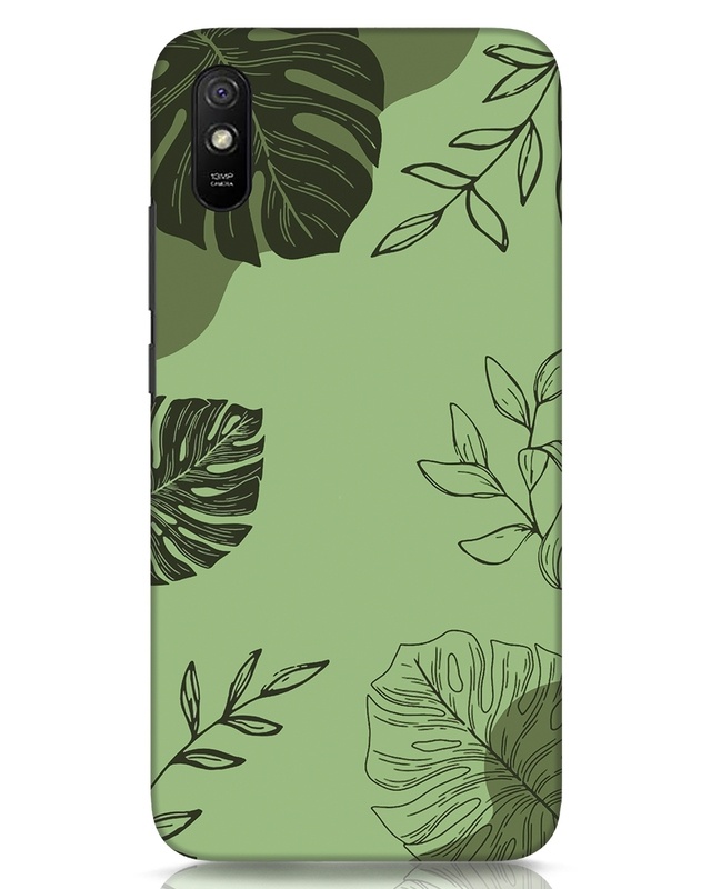 Shop Tropical Lineart Designer Hard Cover for Xiaomi Redmi 9A-Front