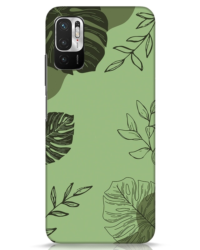 Shop Tropical Lineart Designer Hard Cover for Xiaomi Redmi Note 10 T-Front