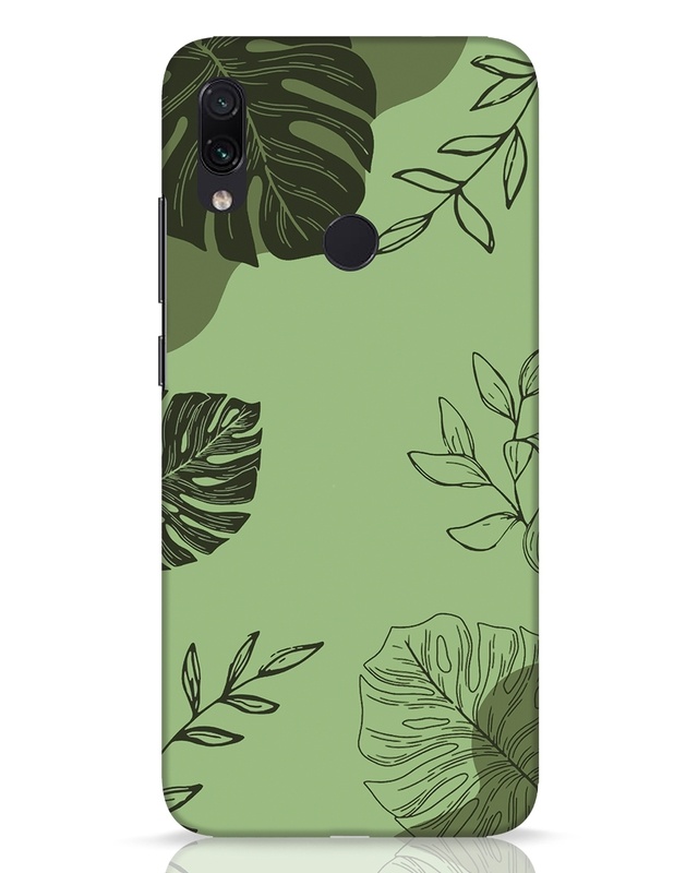 Shop Tropical Lineart Designer Hard Cover for Xiaomi Redmi Note 7 Pro-Front