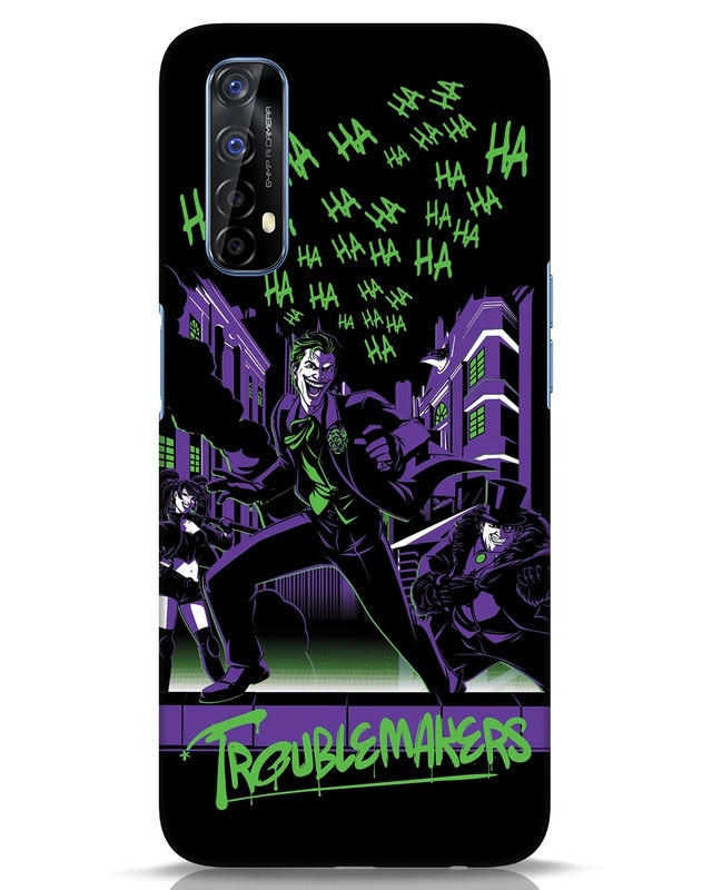 Shop Troublemakers Trio Designer Hard Cover for Realme 7-Front
