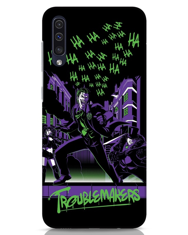 Shop Troublemakers Trio Designer Hard Cover for Samsung Galaxy A50-Front