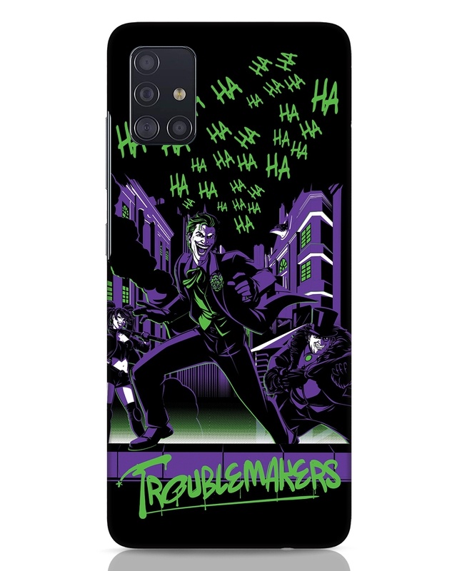 Shop Troublemakers Trio Designer Hard Cover for Samsung Galaxy A51-Front