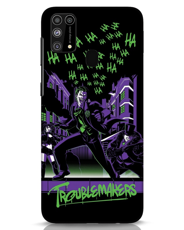 Shop Troublemakers Trio Designer Hard Cover for Samsung Galaxy M31-Front
