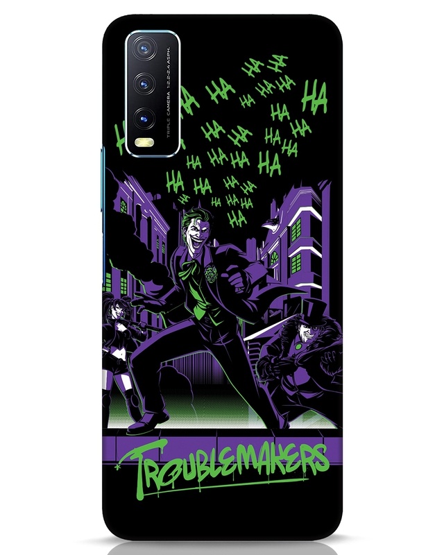 Shop Troublemakers Trio Designer Hard Cover for Vivo Y20-Front