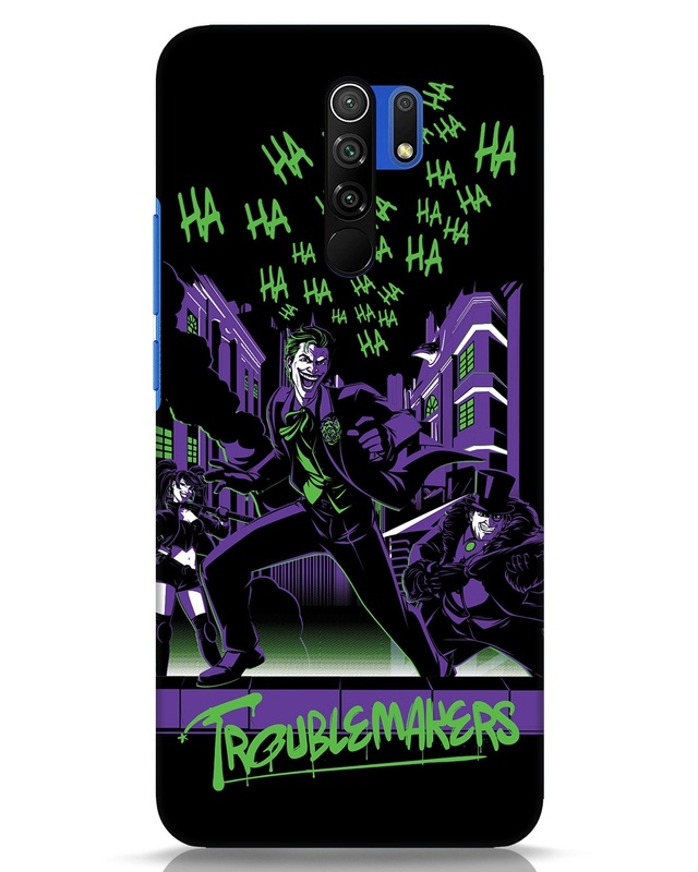 Shop Troublemakers Trio Designer Hard Cover for Xiaomi Poco M2 Reloaded-Front