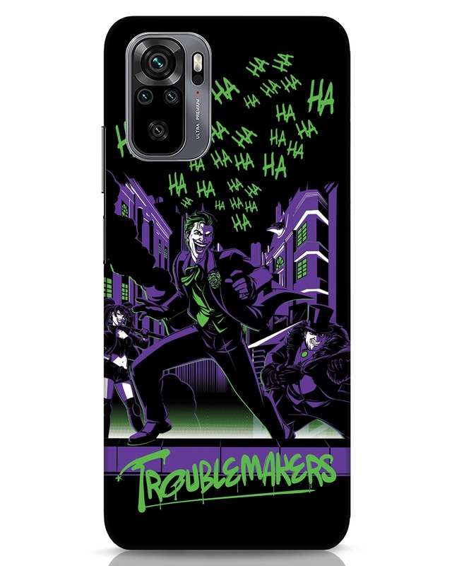 Shop Troublemakers Trio Designer Hard Cover for Xiaomi Redmi Note 10-Front