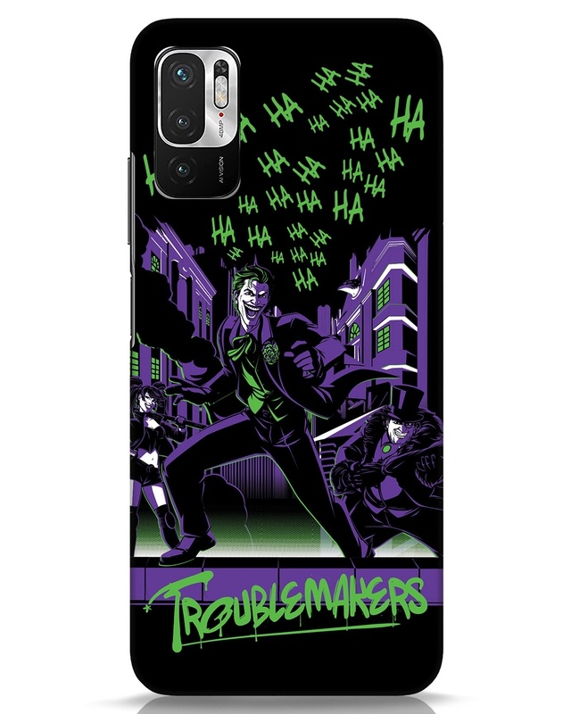 Shop Troublemakers Trio Designer Hard Cover for Xiaomi Redmi Note 10 T-Front