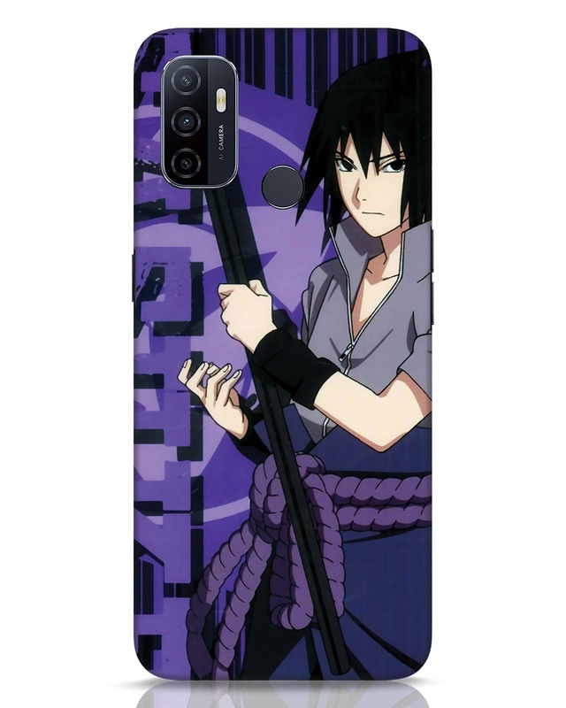 Shop Uchiha Sasuke Designer Hard Cover for Oppo A53-Front